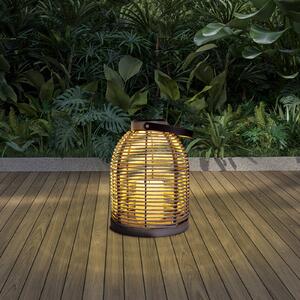 Näve Lampada LED solare Korbinian, grigio, altezza 29 cm, IP44, lanterna