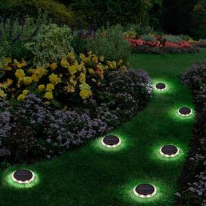 Näve Lampada LED da terra a paletto KANE, nera, set da 6, IP44
