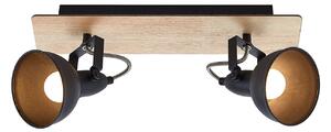 Plafoniera Lindby, Aylis, dimmerabile, Legno, Soggiorno, Metallo, Industriale
