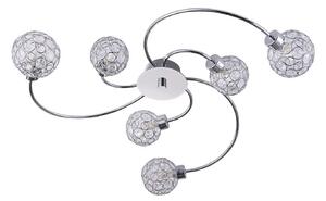 Plafoniera Lindby, Tyron, dimmerabile, Metallizzato, Soggiorno, Metallo, Moderno