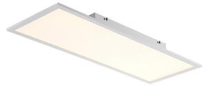 Plafoniera Lindby, Quais, Bianco, Cucina, Alluminio, Moderno