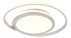 Plafoniera Lucande, Noud, dimmerabile, Metallizzato, Camera da letto, Metallo, Moderno