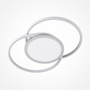 Plafoniera Lucande, Senne, dimmerabile, Grigio, Cucina, Metallo, Moderno