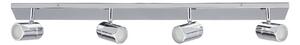 Plafoniera Lindby, DEJAN, dimmerabile, Metallizzato, Bagno, Metallo, Moderno