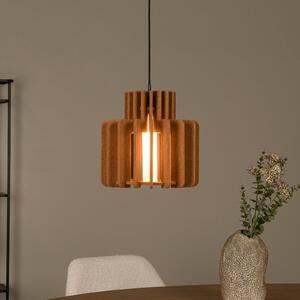 Lucide Lampada a sospensione Rollo, dimmerabile, Terracotta, Soggiorno / Sala da pranzo, Tessuto / Stoffa / Seta, Lampada a sospensione