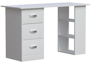 Scrivania per computer Mason Vida Designs bianca – A 72 x L 120 x P 49 cm, scrivania moderna per smart working e ufficio