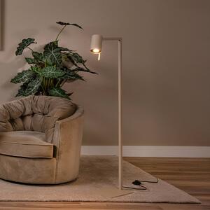 Lucide Lampada da terra Lesley, Crema / Ambra, Soggiorno / Sala da pranzo, Metallo, Moderno, Lampada da terra