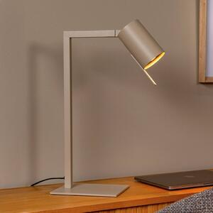 Lucide Lampada da scrivania Lesley, Crema / Ambra, Studio / Ufficio, Metallo, Moderno, Lampada da tavolo