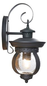 Lampade da esterno Lindby, Farley, dimmerabile, Nero, Balcone, Metallo, Antico