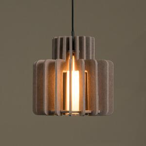 Lucide Lampada a sospensione Rollo, dimmerabile, Crema / Ambra, Soggiorno / Sala da pranzo, Tessuto / Stoffa / Seta, Lampada a sospensione