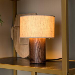 Lucide Lampada da tavolo Tachina, Legno scuro, Soggiorno / Sala da pranzo, Legno, Lampada da tavolo