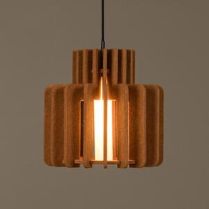 Lucide Lampada a sospensione Rollo, dimmerabile, Terracotta, Soggiorno / Sala da pranzo, Tessuto / Stoffa / Seta, Lampada a sospensione