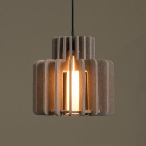 Lucide Lampada a sospensione Rollo, dimmerabile, Crema / Ambra, Soggiorno / Sala da pranzo, Tessuto / Stoffa / Seta, Lampada a sospensione