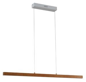 Lampada a sospensione Lucande, Nihalo, dimmerabile, Legno, Soggiorno, Legno, Moderno