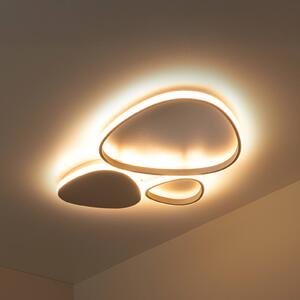 Lucide Plafoniera a LED Samling, dimmerabile, Crema / Ambra, Soggiorno / Sala da pranzo, Metallo, Moderno, Plafoniera LED