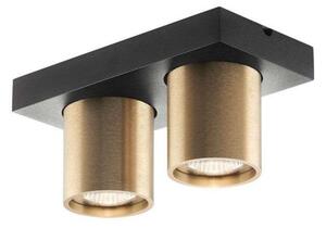 Plafoniera LIGHT-POINT, dimmerabile, Dorato / Ottone, Soggiorno, Alluminio