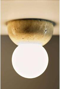 Globen Lighting Applique da parete Torrano, dimmerabile, Crema / Ambra, Soggiorno / Sala da pranzo, Pietra, Design, Applique