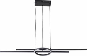 Lampada a sospensione LED Xandra nera 36W, bianco neutro 2880 lm, metallo, dimensioni: 120x100x20 cm, IP20, Reality