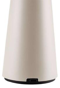 Globen Lighting Lampada da tavolo a batteria Cannes, beige, 26 cm IP44 dimmerabile, Crema / Ambra, Soggiorno / Sala da pranzo, Plastica, Scandinavo