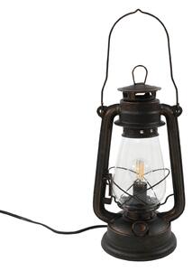 Lampade da tavolo Lindby, Raisa, Marrone / Ruggine, Soggiorno, Metallo, Antico