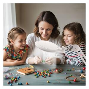 Extol - Lampada da tavolo dimmerabile a LED con lente d'ingrandimento LED/10W/230V bianca