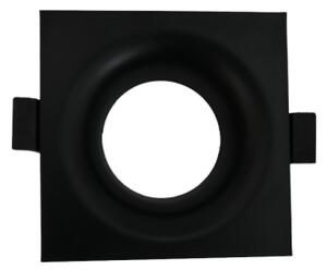 Cornice per faretto da incasso GU10 8,6x8,6 cm nera