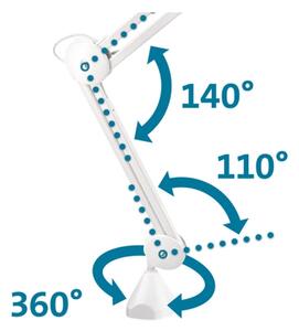 Extol - Lampada da tavolo dimmerabile a LED con lente d'ingrandimento LED/10W/230V bianca
