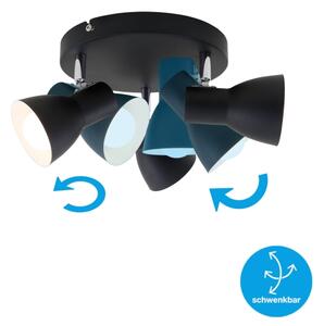 Briloner 2860-035 - Faretto CUP 3xE14/25W/230V nero
