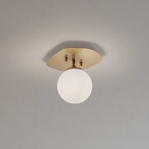 Plafoniera soffitto Well Opviq, dimmerabile, Ottone / Oro, Soggiorno / Sala da pranzo, Vetro, Plafoniera