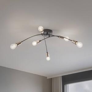 Plafoniera soffitto Banana Opviq, dimmerabile, Nero, Soggiorno / Sala da pranzo, Metallo, Moderno, Plafoniera
