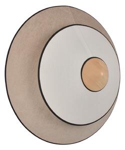 Applique da parete Forestier, Cymbal S, Beige, Soggiorno, Tessuto / Tessile, Design
