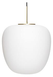 Lampada a sospensione Hübsch, Muse, dimmerabile, Bianco, Soggiorno, Vetro, Scandinavo