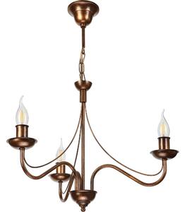 Lampadario a catena ANTON 3xE14/15W/230V finitura bronzo