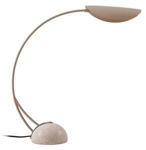 Lampade da tavolo Lucande, Rivera, Beige, Sala da pranzo, Metallo, Moderno