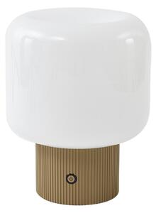 Lampade da tavolo Lucande, Katrin Palme, dimmerabile, Beige, Soggiorno, Vetro, Moderno