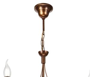 Lampadario a catena ANTON 3xE14/15W/230V finitura bronzata
