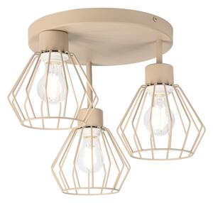 Plafoniera a soffitto AUDREY 3xE27/60W/230V beige