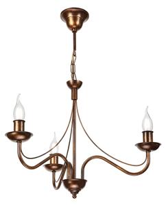 Lampadario a catena ANTON 3xE14/15W/230V finitura bronzo