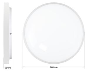 Brilagi - Lampada a LED dimmerabile GLASS POOL DOUBLE LED/80W/230V 60 cm bianca + telecomando