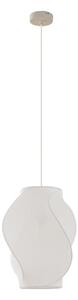 Lampada a sospensione Lucande, Tovina, dimmerabile, Bianco, Sala da pranzo, Tessuto / Tessile, Scandinavo