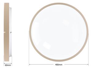 Brilagi - Apparecchio LED dimmerabile GLASS POOL DOUBLE LED/48W/230V 40 cm beige + telecomando