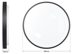 Brilagi - Lampada LED dimmerabile GLASS POOL DOUBLE LED/48W/230V 40 cm nera + telecomando