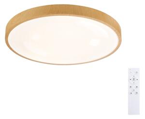 Brilagi-LED Lampada dimmerabile GLASS POOL DOUBLE LED/60W/230V 50 cm, finitura effetto legno + telecomando