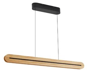 Lampada a sospensione Lucande, Darnor, dimmerabile, Legno, Sala da pranzo, Legno, Moderno