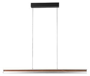Lampada a sospensione Lucande, Lutana, dimmerabile, Legno, Sala da pranzo, Metallo, Moderno