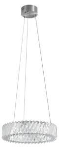 Lampada a sospensione Lucande, Glacis, Trasparente, Soggiorno, Vetro, Design