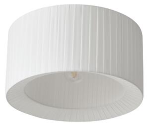 Plafoniera Lindby, Virelle, dimmerabile, Bianco, Soggiorno, Tessuto / Tessile