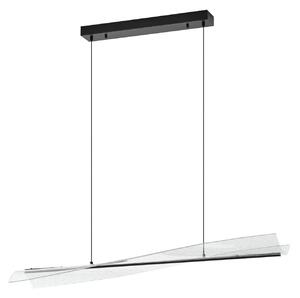 Lampada a sospensione Lucande, Vellia, Nero, Soggiorno, Metallo, Moderno