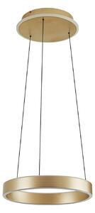 Lampada a sospensione Lucande, Tindra, dimmerabile, Dorato / Ottone, Soggiorno, Metallo, Moderno