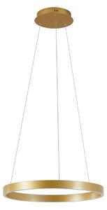 Lampada a sospensione Lucande, Yonam, dimmerabile, Dorato / Ottone, Sala da pranzo, Metallo, Moderno